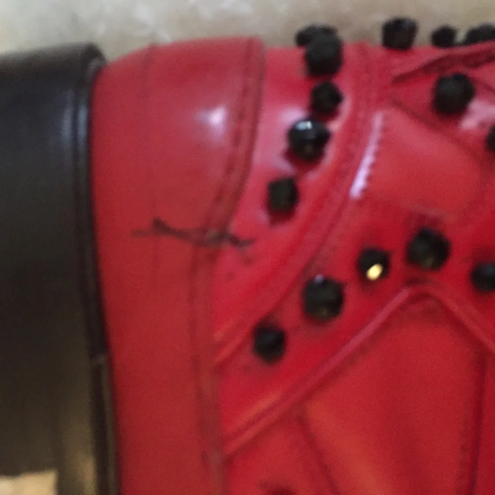 GIVENCHY Men’s Red High Sneakers w/ Stones size 44 - Picture 5 of 8